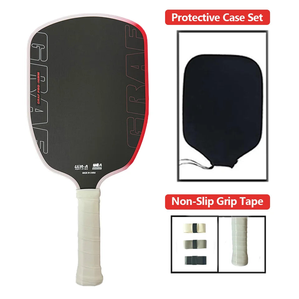 Agassi pro IV 16mm Pickleball Paddle 2026 New GEN 4 TFP Foam Core T700 Carbon Fiber Rackets for Increased Spin And Control