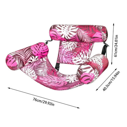 Floating Water Hammock Inflatable Pool Floats Relaxing Pool Float Multi-Purpose Outdoor Fun for Party Vacation Pool Lake River