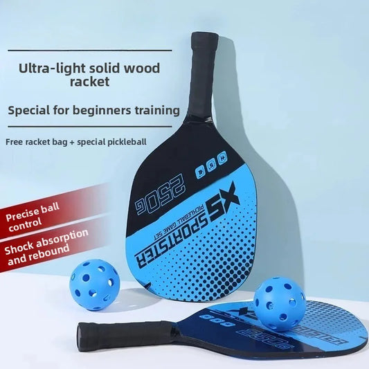 Ultimate Beginner Pickleball & Beach Tennis Paddles Set with 4 Balls – Outdoor Sports Fitness Combo for All Skill Levels