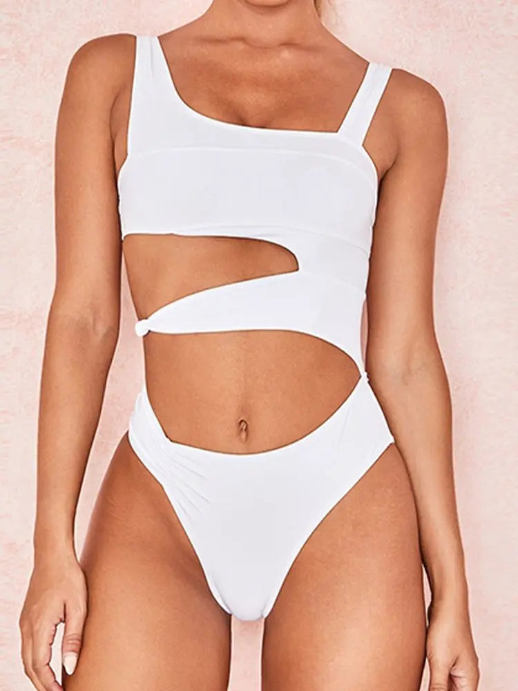 2023 New Sexy One-Piece Swimsuit Cut Swimsuit Push-Up Bikini Beach Wear Women'S Swimsuit