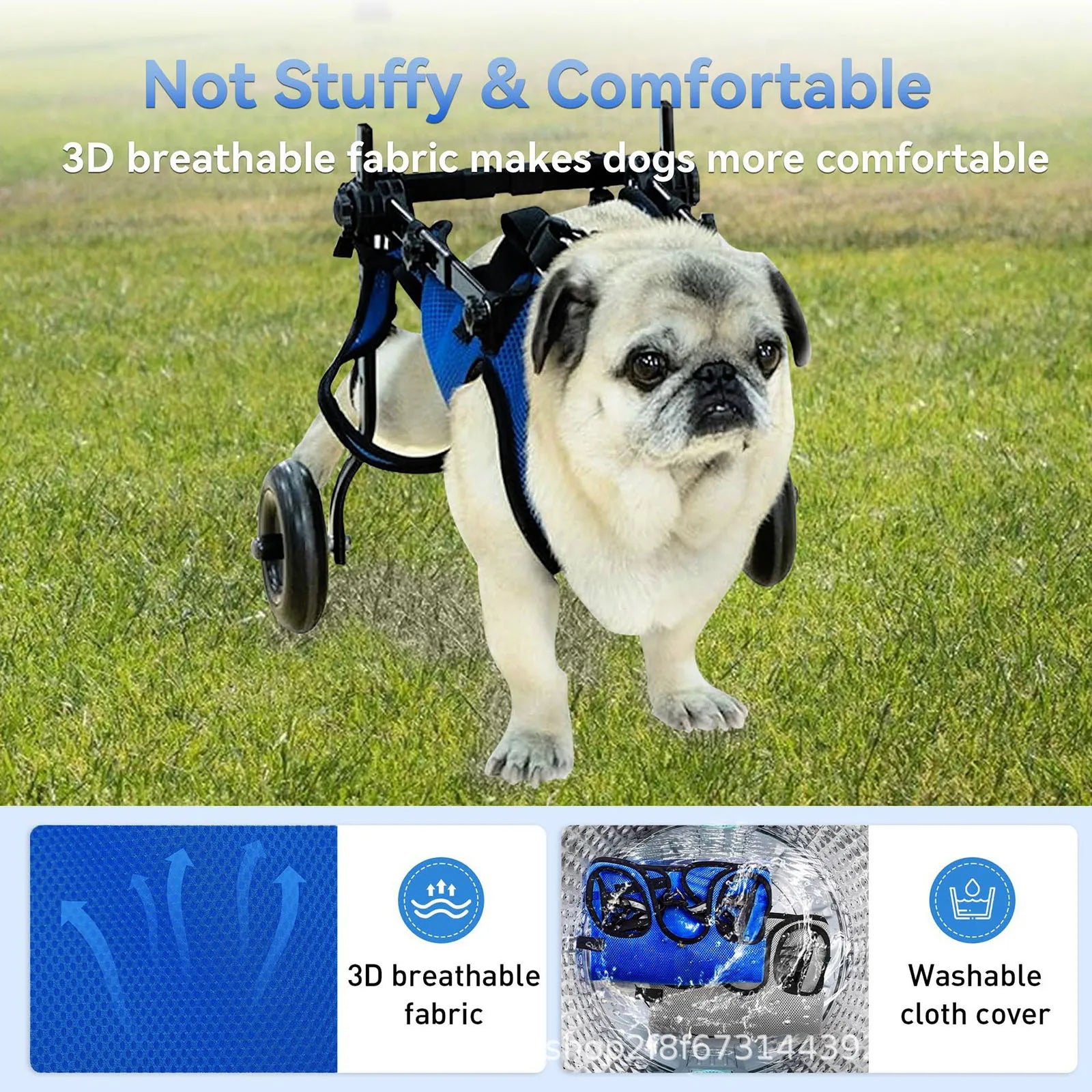 Dog injury rehabilitation car, small dog, elderly dog, assisted commuting car, disabled car, dog walking assistance car