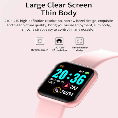 Smart Watch For Men Women Sport Mode Music Control Calorie Distance Fitness Smart Band Message Remind Smart Bracelet Android IOS