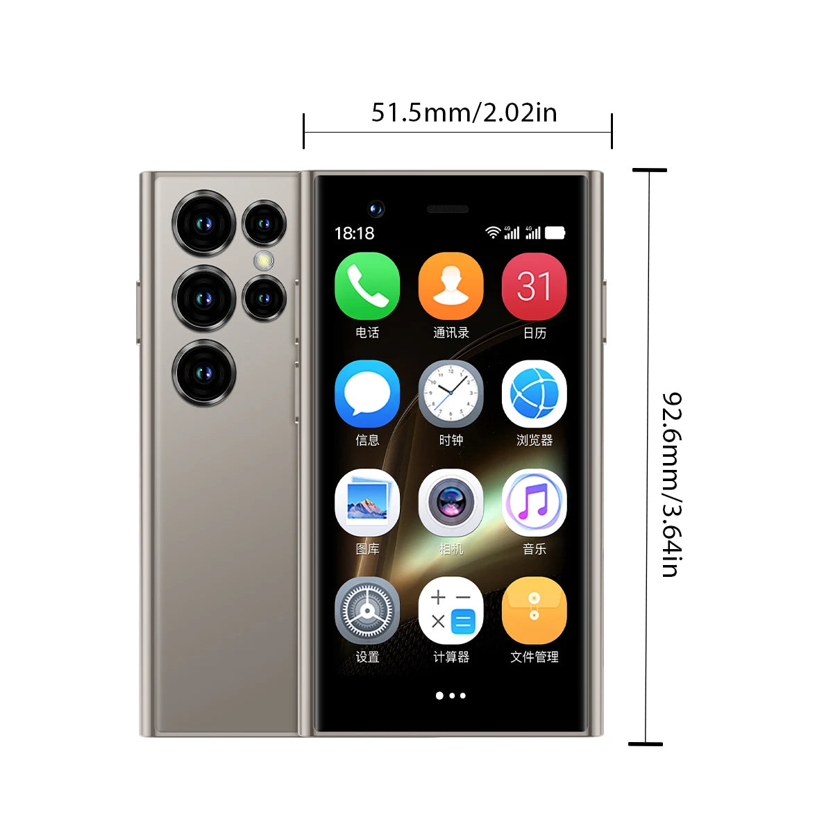 3-inch small screen smartphone 3G all-netcom dual SIM dual standby supports positioning small body can surf the internet