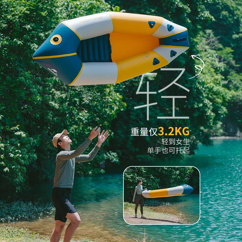 Naturehike Backpack Kayak Outdoor Portable Folding Water Inflatable Boat Assault Boat Fishing Boat Inflatable Kayak Hovercraft