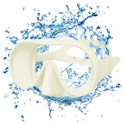 Diving facial mirror, anti -fog 180 ° snorkeling facial mirror, deep water diving mask diving goggles with respiratory tube