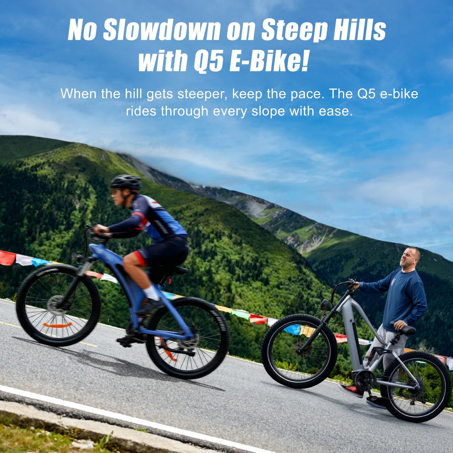 HX Q5 Ebike 2000W Adults Electric Bike 85Nm 57KM/H Electric Bicycle 27.5*2.25 Inch Removable battery Electric Mountain Bike