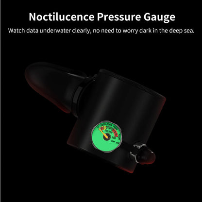 HECUIOI Mini Scuba Tank Diving Equipment 0.5L Outdoor Oxygen Scuba Diving Tank 5-10 Minutes Cylinder Snorkeling Set Hand Pump