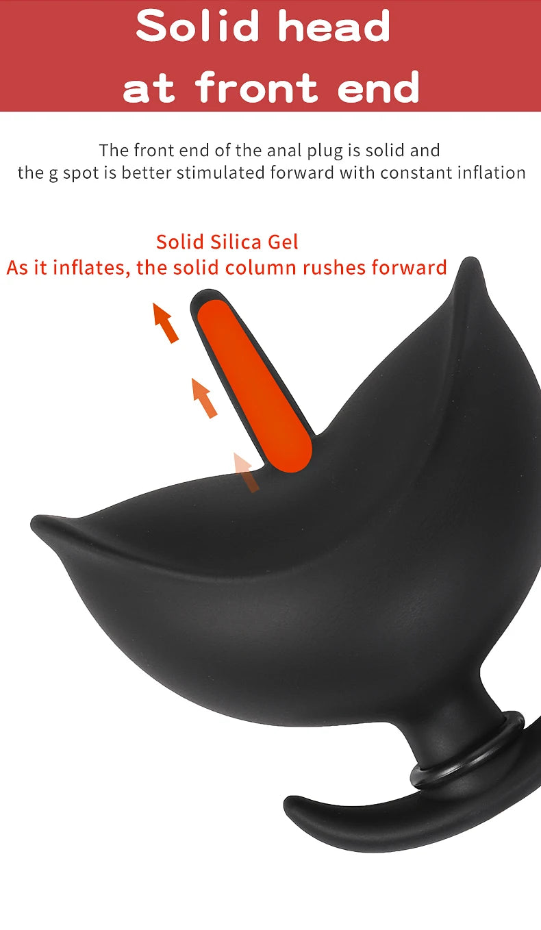 Adult Products Dildo for Anal Toy Expandable Butt Plug Silicone Massager Sex Toy for Women Men Inflatable Anal Plug Backyard Toy