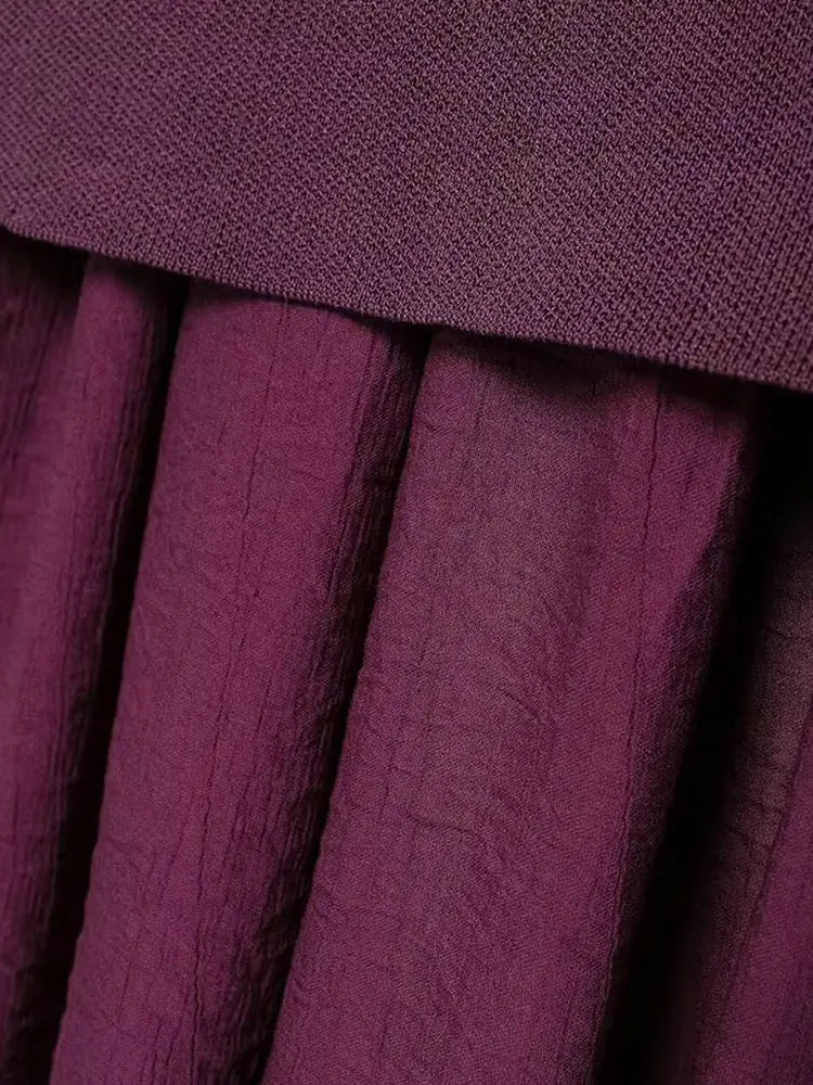 HH Elegant Midi Skirt For Women Fashion Solid A-line High Waist Pleated Side Zipper Long Skirt Vintage Skirts Chic Bottom