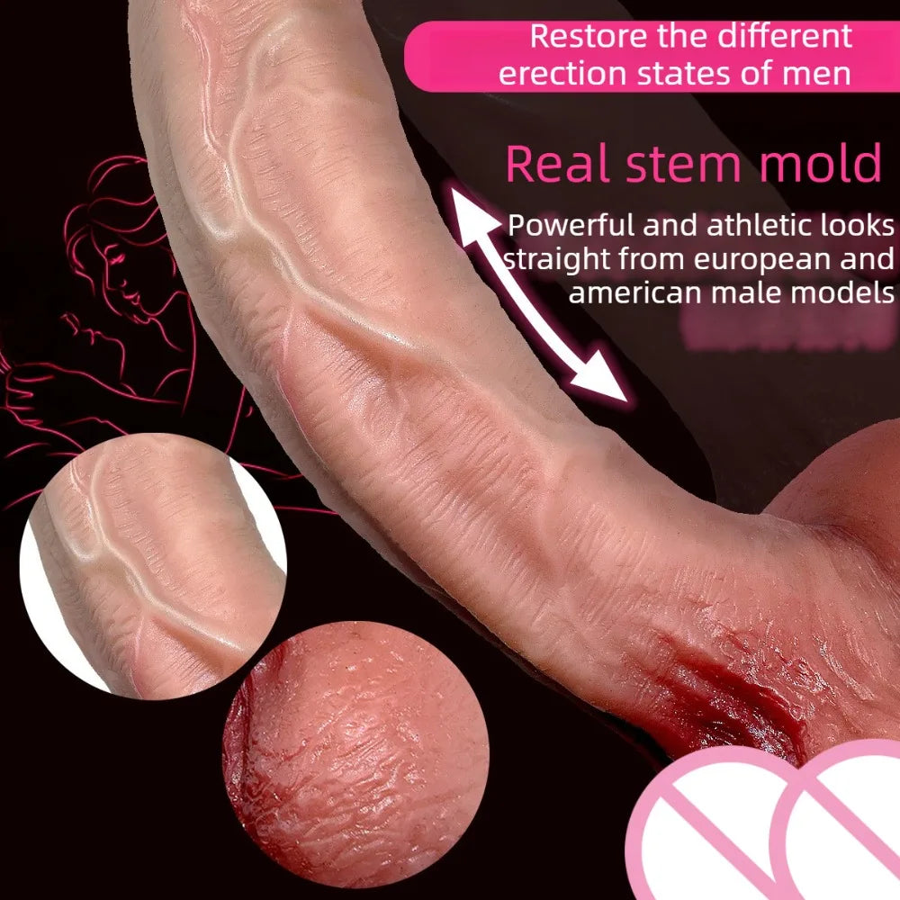 Silicone Realistic Dildo Adult Sex Toys Anal Dildo with Suction Cup Consolador Penis for Women Erotic Masturbators Penetration