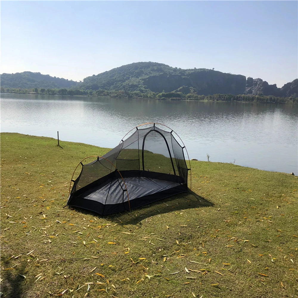 Camping Tent 2 Person Outdoor Tent For Camping Biking Hiking Muntaineering Beach Water Resistant 210D Oxford Material
