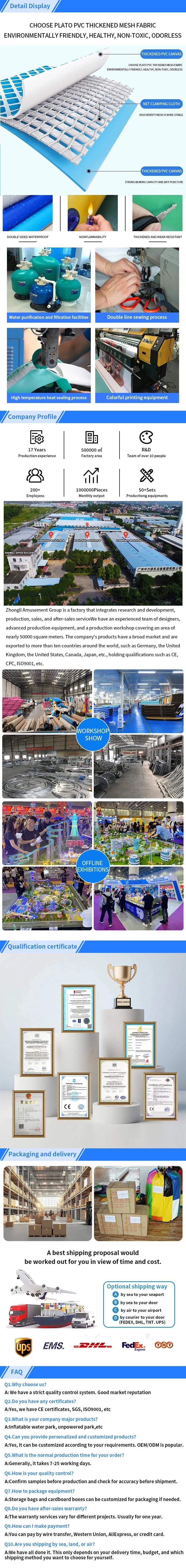 Customizable Cartoon Inflatable Water Park Large Children's Water Castle Inflatable Outdoor Swimming Pool