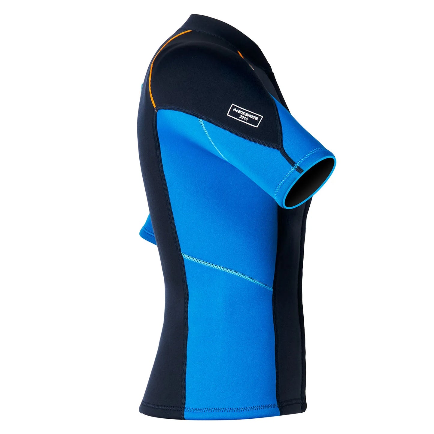 Men's Rash Guard Swimsuit Tops Short Sleeves Front Zip Wetsuit Top 1.5mm Neoprene Swim Tops Swimming Diving Surfing Snorkeling