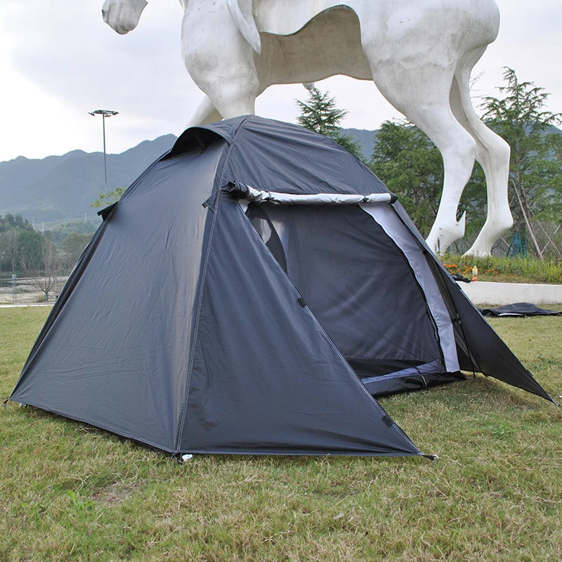 Camping Tent with Rainfly, 2, 3 Person Tent, Set up in 10 Mins, Weatherproof Tent for Camping, Festivals, Backyard, 2 Layers