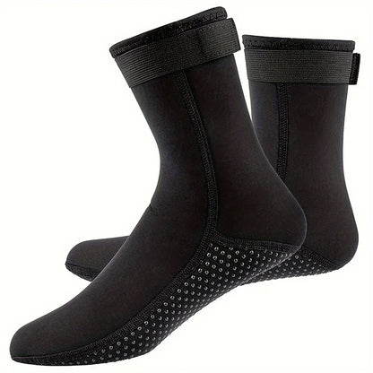 3mm Neoprene Socks Wetsuit Shoes Non Slip Surf Swim Fins Socks Warm Beach Boots for Snorkeling Diving Water Sports