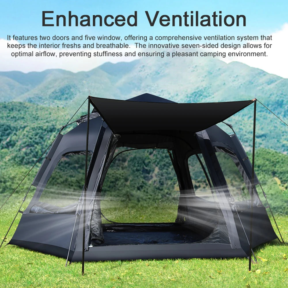 Automatic Camping Tent Portable Quick Open Tent Rainproof & Sun Protecting for Outdoor Traveling Camping Picnic Hiking