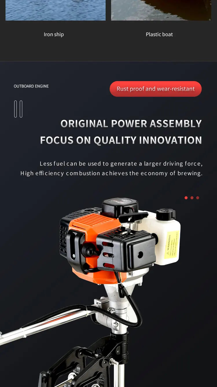 2.5HP Inflatable Fishing Motor Outboard Boat Engine