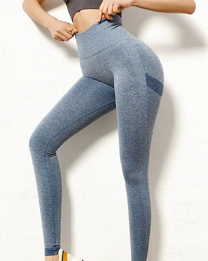 High Waist Fitness Women Sport Seamless Leggings Elastic Solid Yoga Leggings for Women Jogging Quick Dry Push Up Yoga Pants 2025