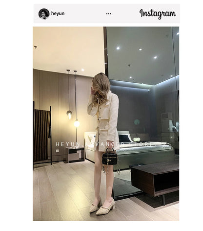 Woman Sexy High Heels New Elegant Wedding Dress Shoes Ladies Shallow Office Party Shoes Tweed Style Side Hollow Single Shoes