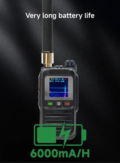 Drone Detector 2KM Long Distance UAV Detection Device Handheld 30-6400MHz Detection Drone Alarm Drone Video Transmission Signals
