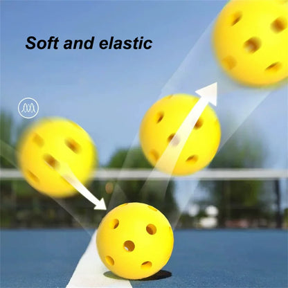 3/6/12pcs Indoor Pickleball Balls 26 Holes Colorful and Durable Pickleballs 72mm Training Ball Practice Competition Pickleball