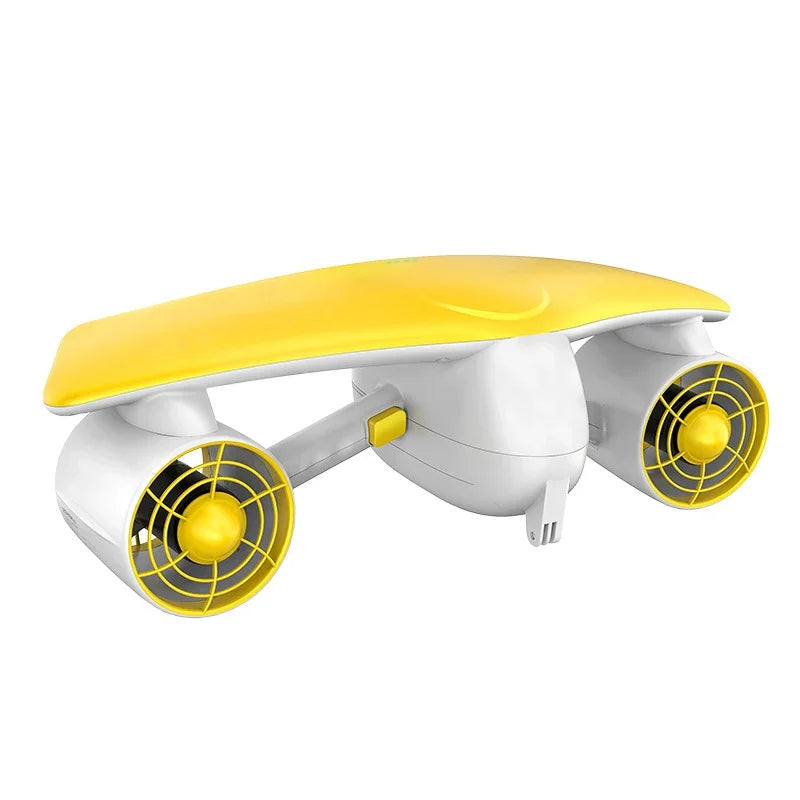 50m Depth Underwater Thruster 1.8m/s, 480W Brushless Diving Propeller with LED Display, 60min Silent eSurfboard for Adults