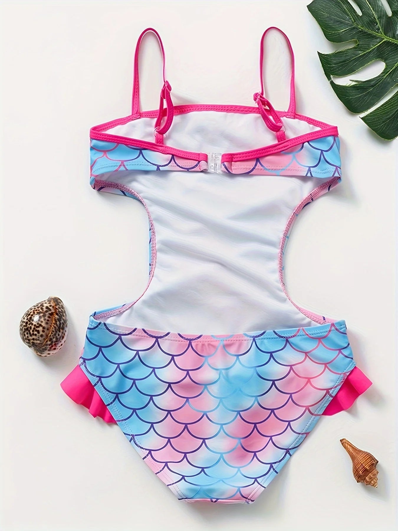 Toddler Girls One-piece Swimsuits Girl Waistless Fish Scale Mermaid Children's Ins Swimsuit