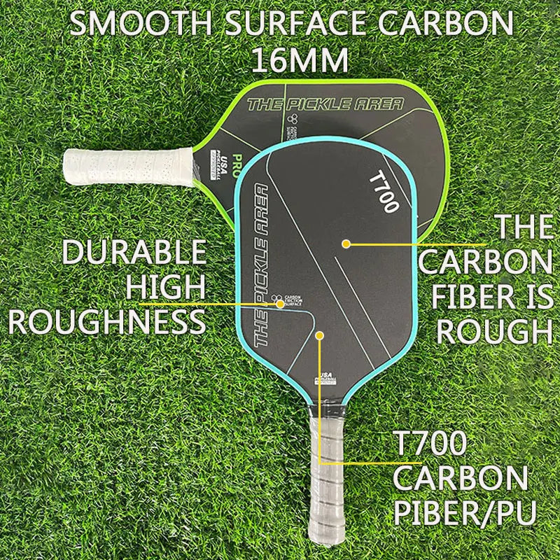 LEATOU 16MM T700 Pickleball Paddle Carbon Fiber Pickleball Racket USAPA Approved Durable Professional Game Supplies