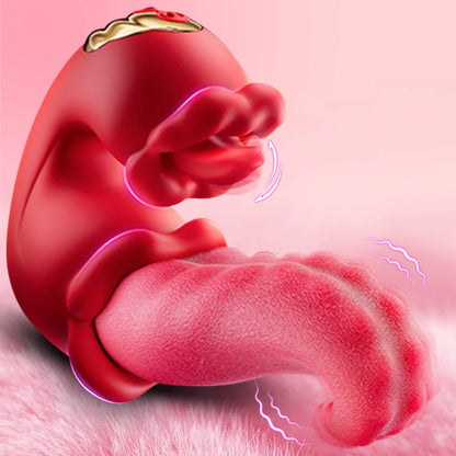 Vibrator Adult Sex Toys for Women 4 in 1 Tongue Thrusting Vibrators Dildo Sucking Clit Stimulator for Female Couples Adult Games