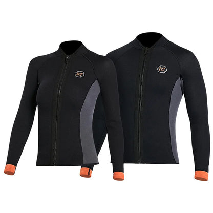 Wetsuit 3MM Neoprene Men Long Sleeve Split Wetsuit Warm Jacket Pants Plus Size Women Swimsuit Scuba Diving Snorkeling Surf Suit