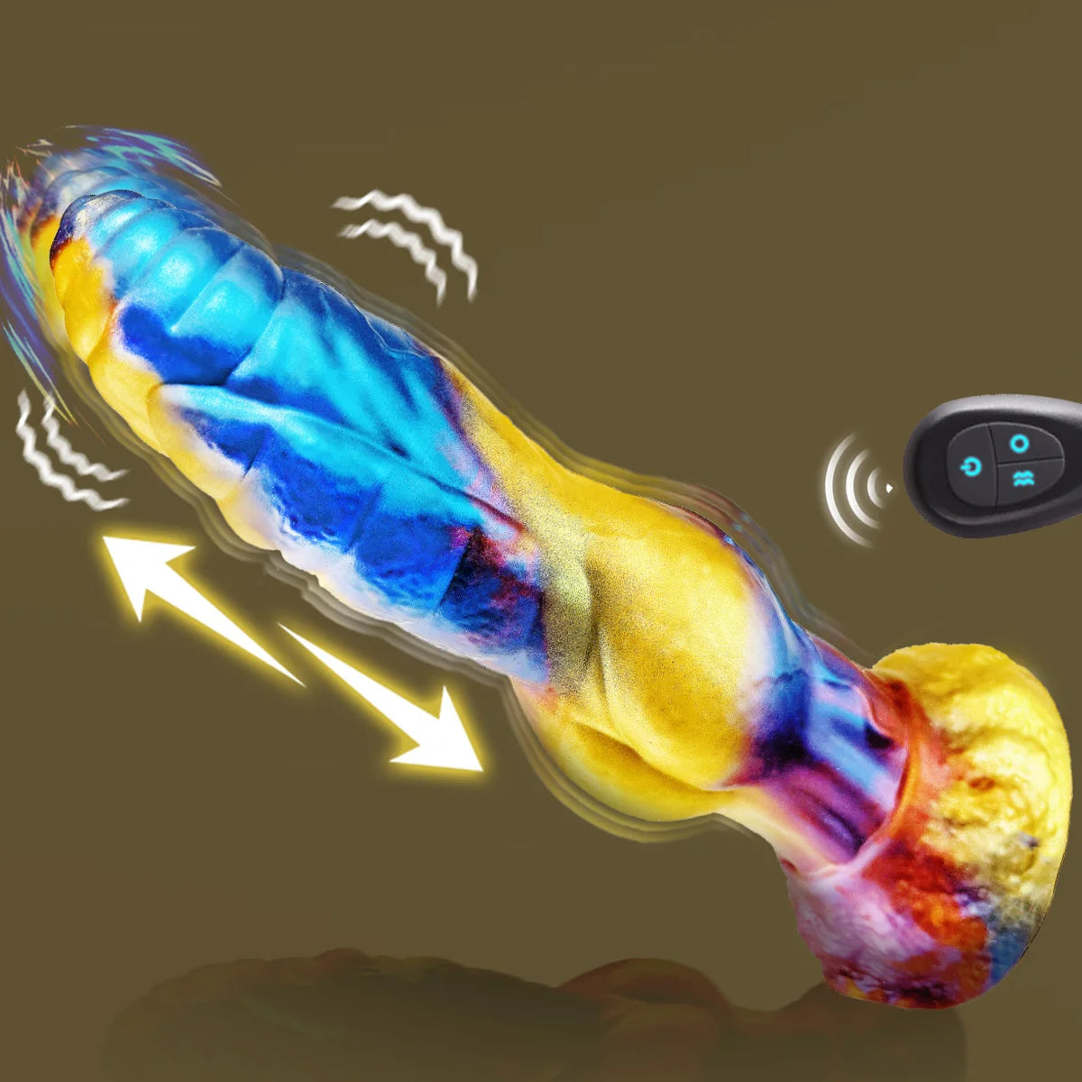 Thrusting Dildo Sex Toys Vibrator Monster Huge Thick Dildos Anal Toys Remote Control Multi-Modes Big Dildo Adult Sex Toys & Game
