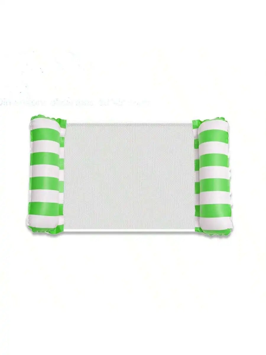 Inflatable Foldable Floating Row Swimming Pool Party Water Hammock Air Mattresses Pvc Stripe Water Floating Inflatable Mat
