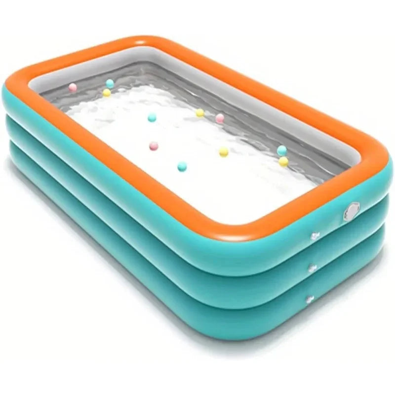 2.1m Pack Generic Long PVC Inflatable Swimming Pool Durable Easy to Install and Suitable for Family Fun Suitable for Family