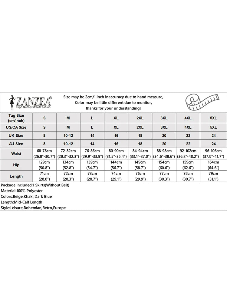 Women Elegant Office Work Skirts ZANZEA Autumn Summer High Waist Faldas Saia Jupe Casual Solid Midi Skirt Fashion Party Sundress