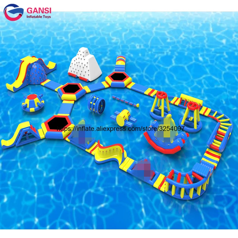 Pool Water Park Floating Sea Parks Inflatable Water Games Park Rides For Kids And Adults