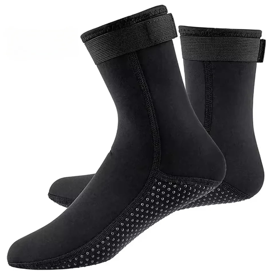 3mm Neoprene Socks Wetsuit Shoes Non Slip Surf Swim Fins Socks Warm Beach Boots for Snorkeling Diving Water Sports
