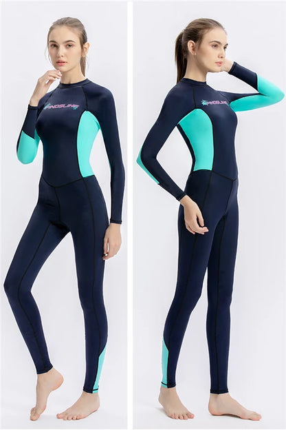 Women's Wetsuit Quick-drying Swimsuit Ladies One-piece Anti-jellyfish Dive Skin Sunscreen Swimming Surfing Snorkeling Rash Guard