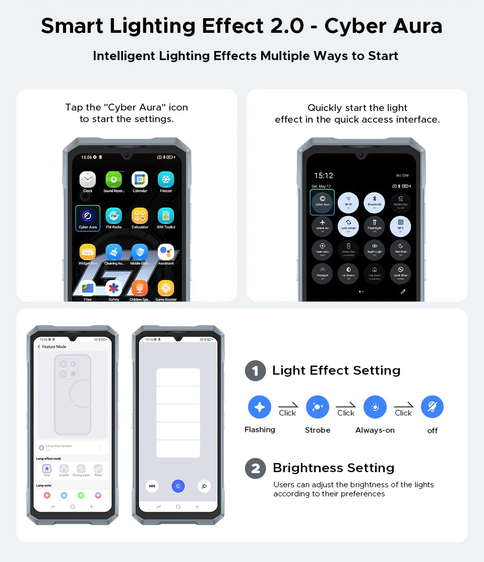World Premiere DOOGEE Blade GT Pro 5G Rugged Phone LED Light Effect 12GB 512GB 10.5mm Ultra-thin 100MP AI Camera 5800mAh Battery