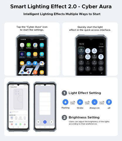 World Premiere DOOGEE Blade GT Pro 5G Rugged Phone LED Light Effect 12GB 512GB 10.5mm Ultra-thin 100MP AI Camera 5800mAh Battery