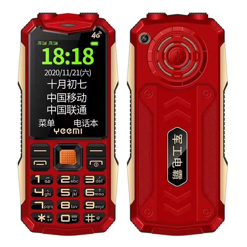 New Yeemi K1+ Mobile Phone 2.4inches GSM 2G Big Button Mp3/Mp4 Loud Voice Dual SIM Cards 4G Original Cellphone for Elderly
