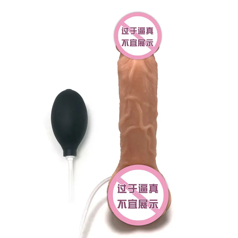 Ejaculating Penis Realistic Squirting Dildo Strong Suction Cup Soft Dildos for Women G-Spot Anal Vagina Massager Prostate Play