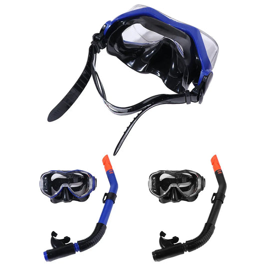 Waterproof Underwater Snorkeling Mask Breathing Anti Fog Women Diving Suit No Leaking with Breathing Tube Swimming Goggles