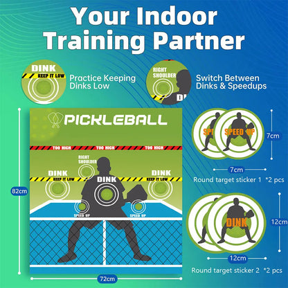 Pickleball Practice Board Pickleball Practice Pads Pickleball Training Dink Pad for Outdoor & Indoor Court Use
