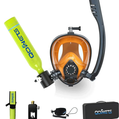 0.5L Mini Scuba Diving Tank 5-10 Minutes Lung Tank with diving mask Snorkel Air Snorkeling Equipment Outdoor Oxygen