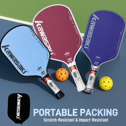 Kawasaki KING 6 USAPA Approved Wide Body Large Sweet Spot pickleball paddle With Cover