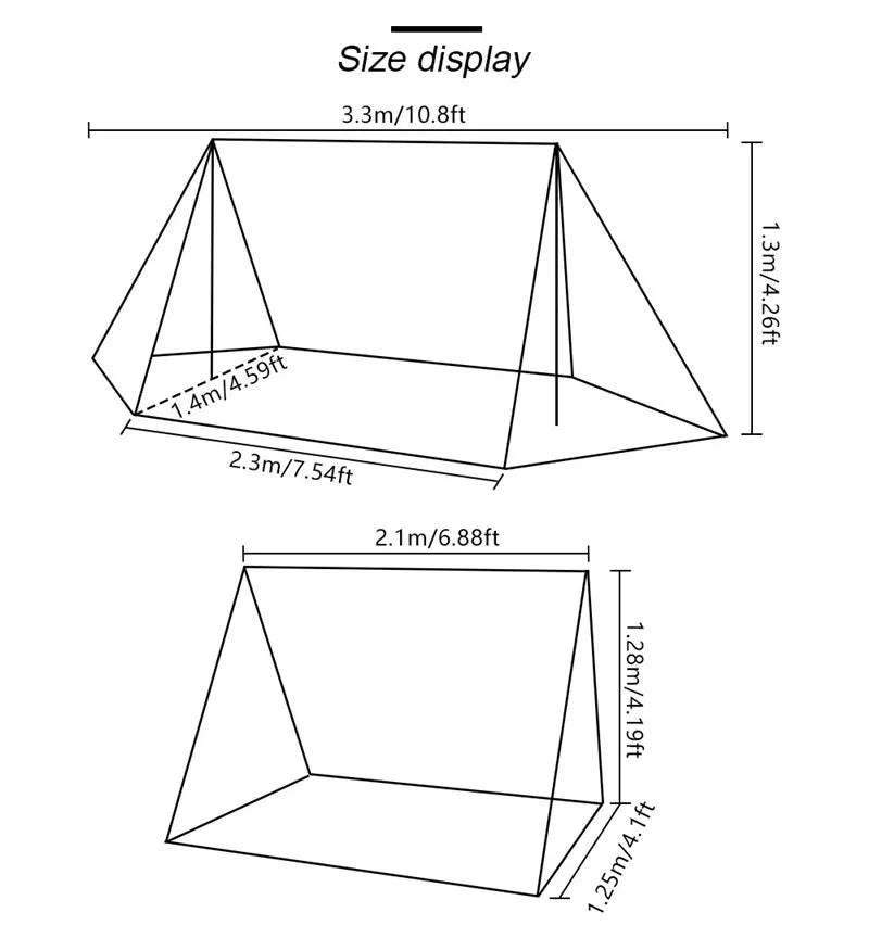 Bushcraft Tent Baker Style Outdoor Camping Multifunction Bushcraft Shelter Woodland Tent Backwoods Hot Tents for 2 Persons