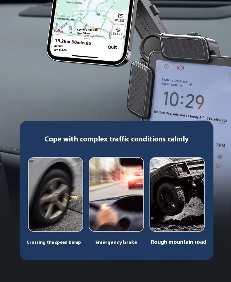 LIXIANG L6L7L8L9mega car mobile phone holder car navigation magnetic wireless ultra-fast charging special accessories