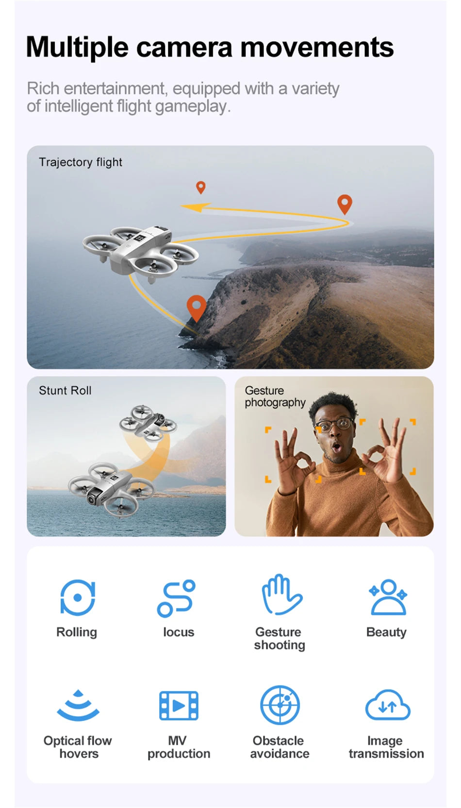 2025 Drone 8K GT3 RC 5G Professional HD Aerial Photography Obstacle Avoidance Remote Control Aircraft Dual Camera Quadcopter Toy