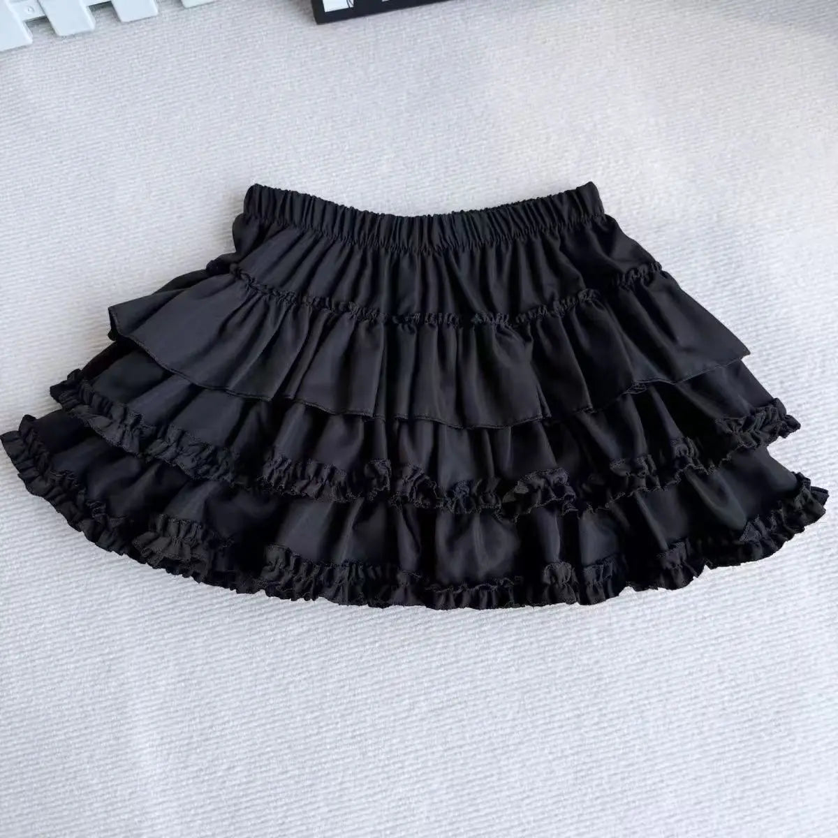 Women Pleated Bubble Mini Skirt Y2k Summer 2025 Korean Fashion Elastic Waist Puffy Short Skirt Girls Cute A Line Cake Skirt
