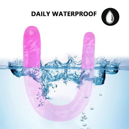 Double Dildo Realistic Mini Soft Dildo Lesbian Masturbator Flexible Fake Penis For Women Vaginal Anal Plug Sexy Toys Adult Games